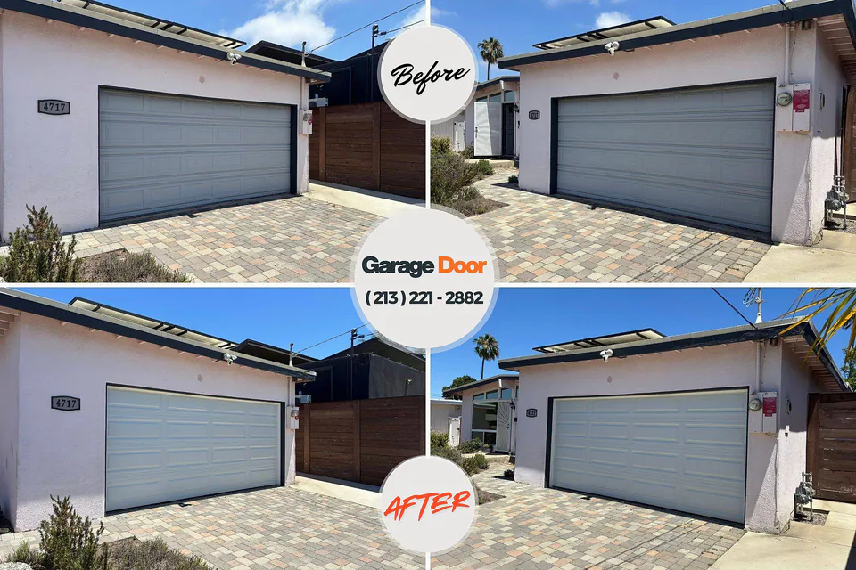 Before and after: garage door opener repair Bolivar, MO
